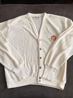 Vintage USC White Button-Up Cardigan